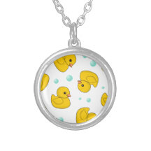 Motif en caoutchouc de canard pendentif
