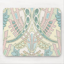 motif en pastel élégant d'abrégé sur nouveau d'art tapis de souris
