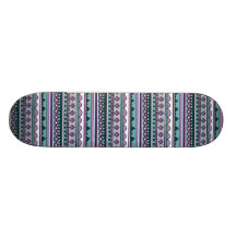 Motif ethnique pourpre planches à roulettes customisées