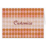 Motif fait sur commande Checkered de diamant grung Carte
