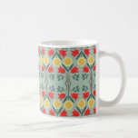 Motif floral de hippie de fairisle juste d'île rét mug à café