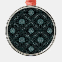 Motif floral foncé élégant ornements