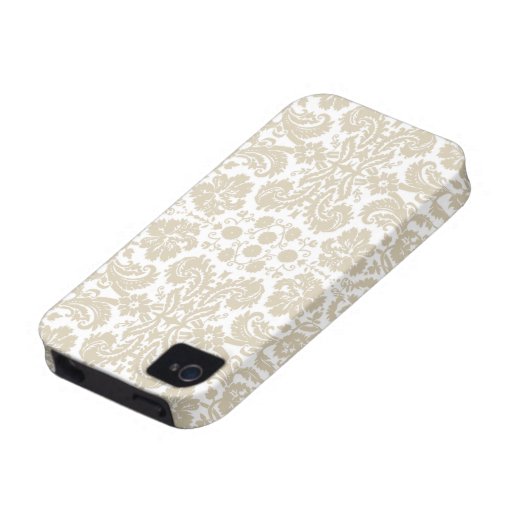 Motif floral français vintage de nouveau d'art coque iPhone 4