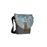 Motif floral vintage moderne jaune turquoise de mo besaces