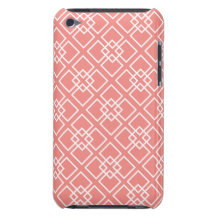 Motif géométrique de diamant de corail coque barely there iPod