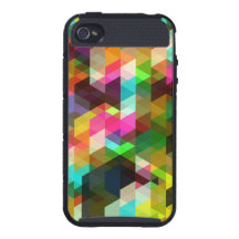 Motif géométrique frais abstrait de vecteur étui iPhone 4
