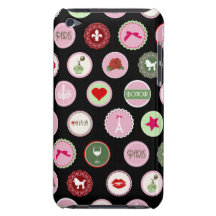 Motif girly d'amour rose de Paris Coque Case-Mate iPod Touch