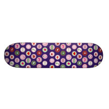 Motif girly d'amour rose de Paris Planches À Roulettes