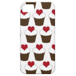 Motif girly mignon de coeurs de petit gâteau de co coques iPhone 5