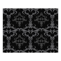 Motif gothique foncé de damassé tirage photo