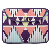 Motif indigène de sucrerie poches pour macbook pro