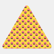 Motif jaune de petit gâteau adhésifs
