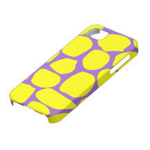 Motif jaune et pourpre de léopard coques Case-Mate iPhone 5