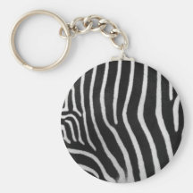 Motif Keychain de rayure de zèbre Porte-clés