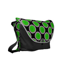 Motif lumineux de cercle de vert de chaux sacoches