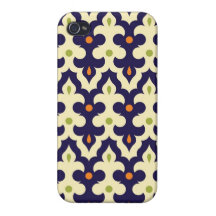 Motif marocain d'arabesque de Paisley de damassé g Coques iPhone 4