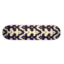 Motif marocain d'arabesque de Paisley de damassé Plateau De Skateboard