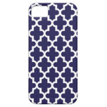 Motif marocain moderne de bleu marine coques iPhone 5 Case-Mate