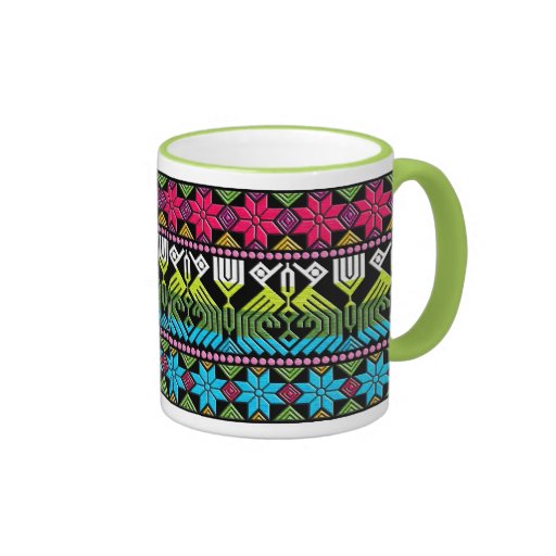 Motif maya coloré mugs à café