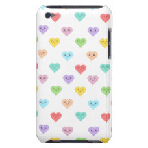 Motif mignon d'arc-en-ciel de coeurs heureux coque iPod touch Case-Mate