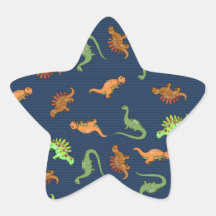 Motif mignon de dinosaures adhésif