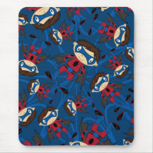 Motif mignon de garçon de super héros tapis de souris