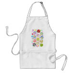 Motif mignon de hiboux et de fleurs tabliers