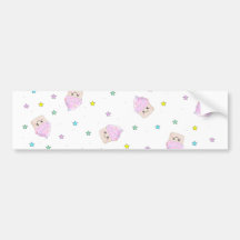 Motif mignon de petit gâteau autocollant pour voiture