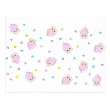 Motif mignon de petit gâteau carte postale