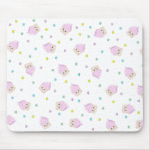 Motif mignon de petit gâteau tapis de souris
