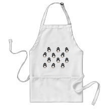 Motif mignon de pingouin tablier