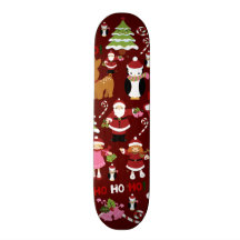 Motif mignon de vacances de Noël de Joyeux Noël Planches À Roulettes Customisées