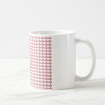 Motif mou blanc rouge d'amour d'amoureux mignon tasse à café
