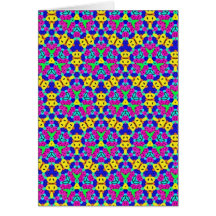 Motif multicolore carte