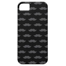 Motif noir de moustache de moustache de guidon iPhone 5 case