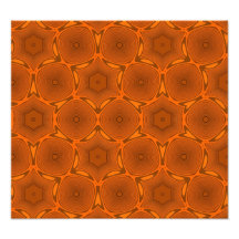 Motif orange de cercle de Zirzle Impression Photographique