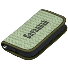 Motif personnalisé de Chevron de zigzag Agenda Folio