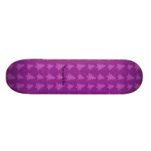 Motif pourpre d'arbres de Noël Skateboards