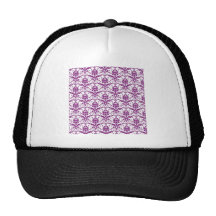 Motif pourpre de damassé casquettes