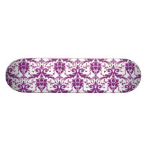 Motif pourpre de damassé plateaux de skate