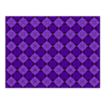Motif pourpre de diamant carte postale