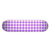 Motif pourpre de guingan plateau de skate