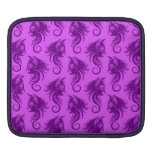 Motif pourpre de tourbillonnement de chat poches pour iPad