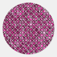 Motif pourpre rose de diamant autocollants
