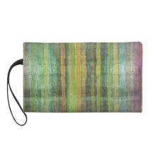 Motif rayé abstrait d'art moderne pochettes avec dragonne