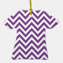 Motif rayé pourpre et blanc de zigzag de modèle ornements de noël