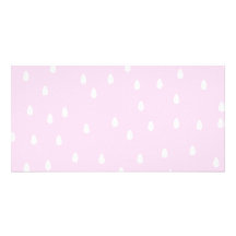 Motif rose-clair de pluie. Blanc et rose Photocarte Personnalisée