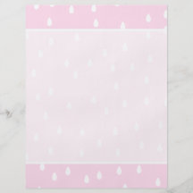 Motif rose-clair de pluie. Blanc et rose Prospectus En Couleur