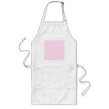 Motif rose-clair de pluie. Blanc et rose Tablier