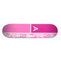 Motif rose de Paisley Plateau De Skateboard